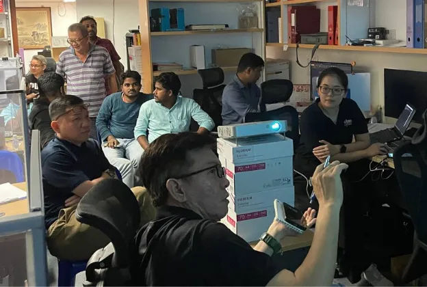 Team following an InSight™ Servicing training presentation